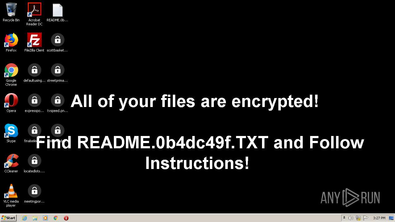 Fig. 26: Computer infected with DarkSide ransomware